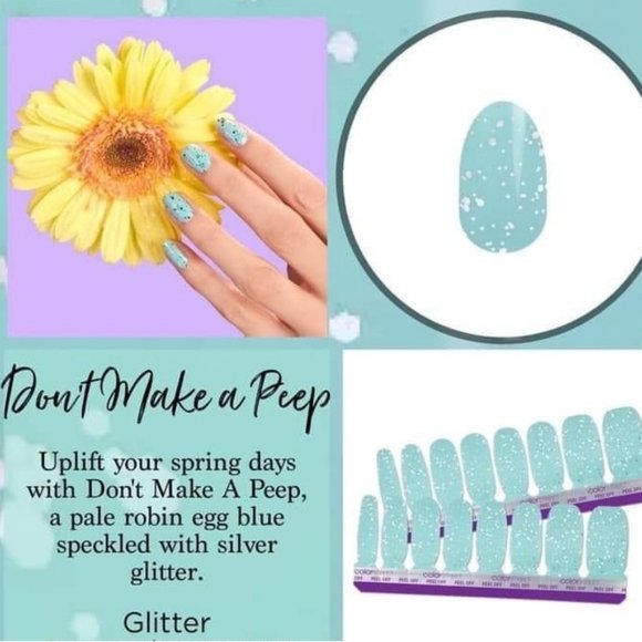 Color Street 100% Nail Polish Strips Don't Make a Peep RETIRED - Picture 3 of 7